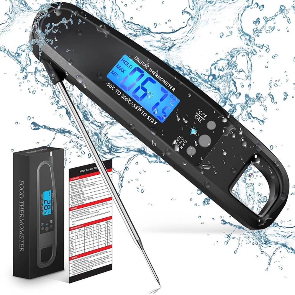 POWLAKENXS Instant Read Meat Thermometer for Kitchen Cooking, Food Thermometer